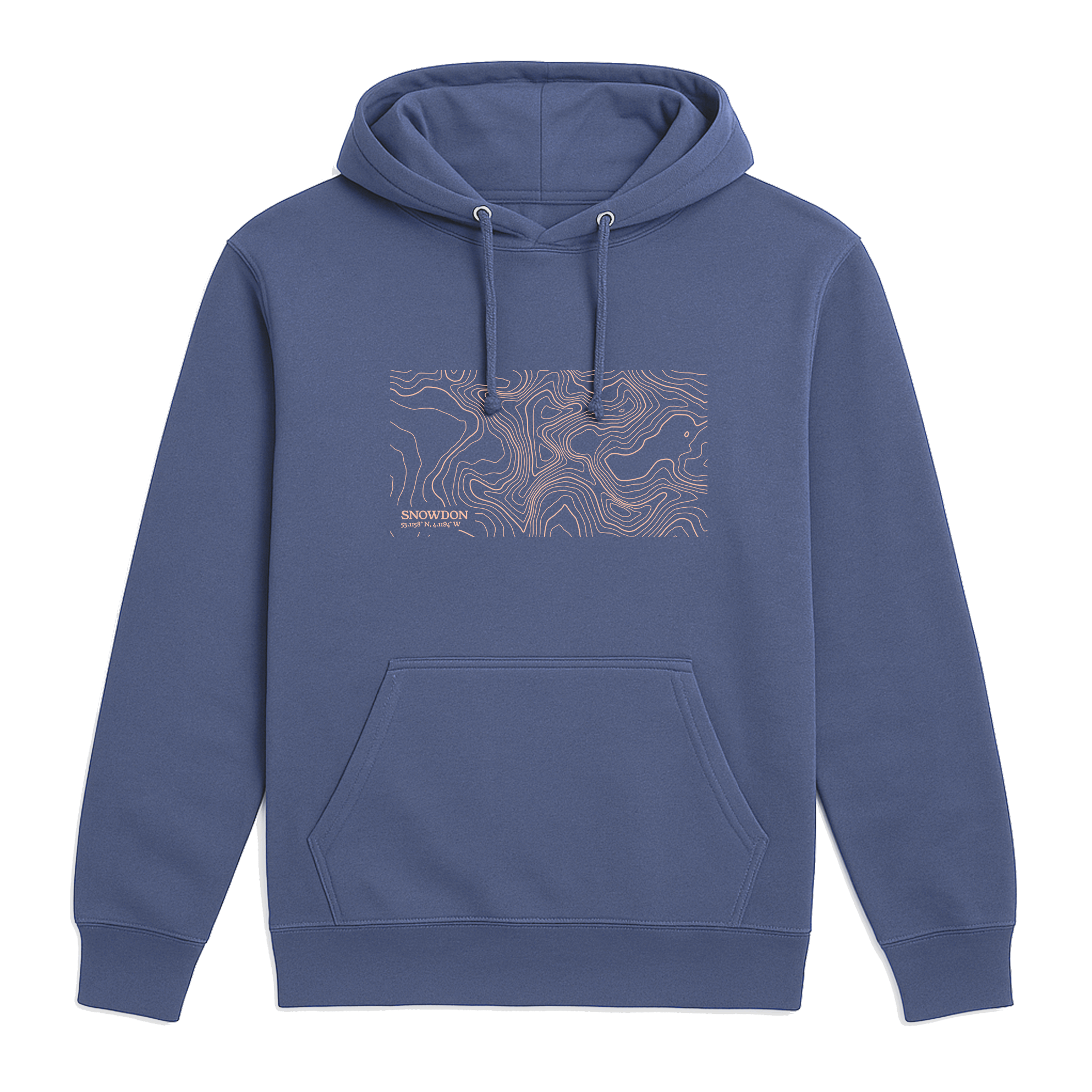 Snowdon Contour Map Hoodie