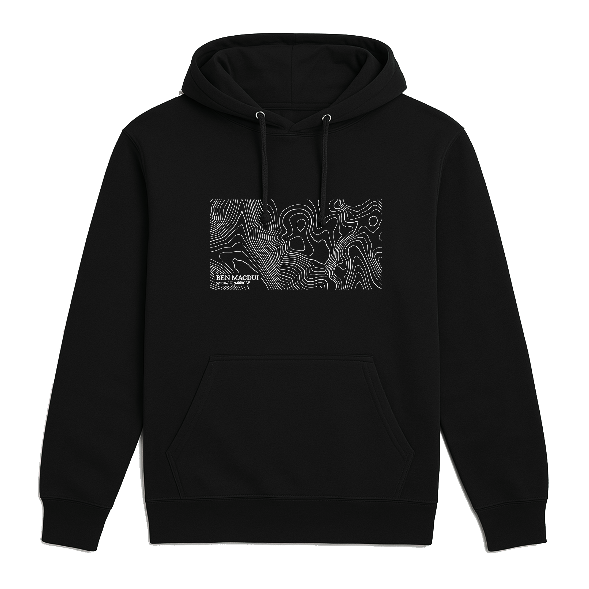 Ben Macdui Contour Map Hoodie
