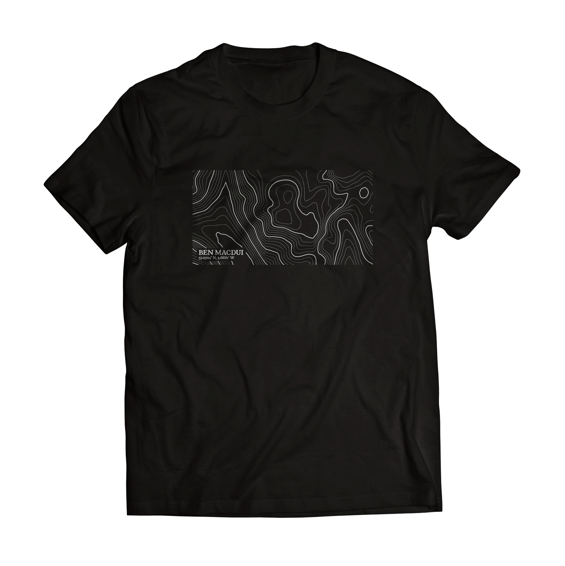 Ben Macdui Contour Map T-Shirt