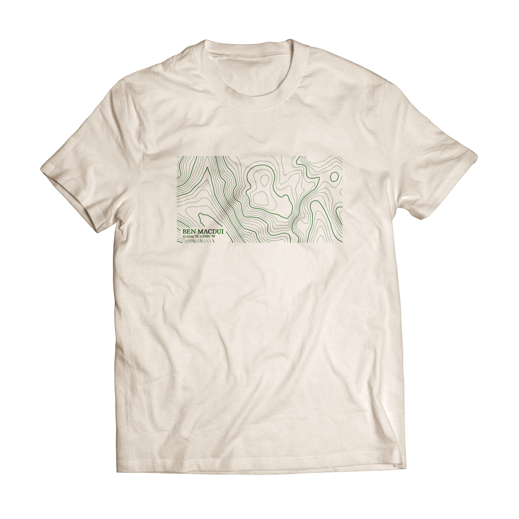 Ben Macdui Contour Map T-Shirt