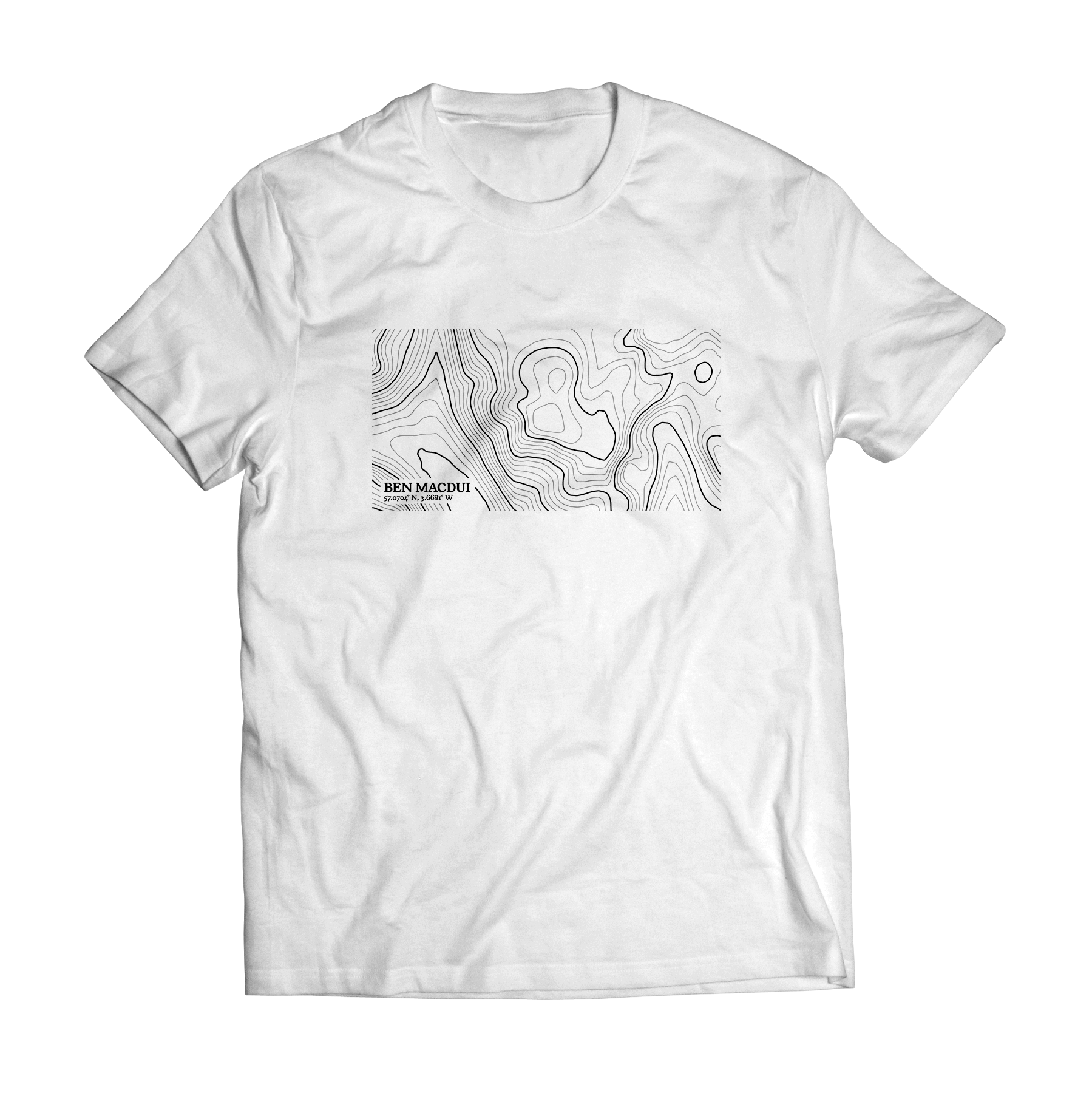 Ben Macdui Contour Map T-Shirt