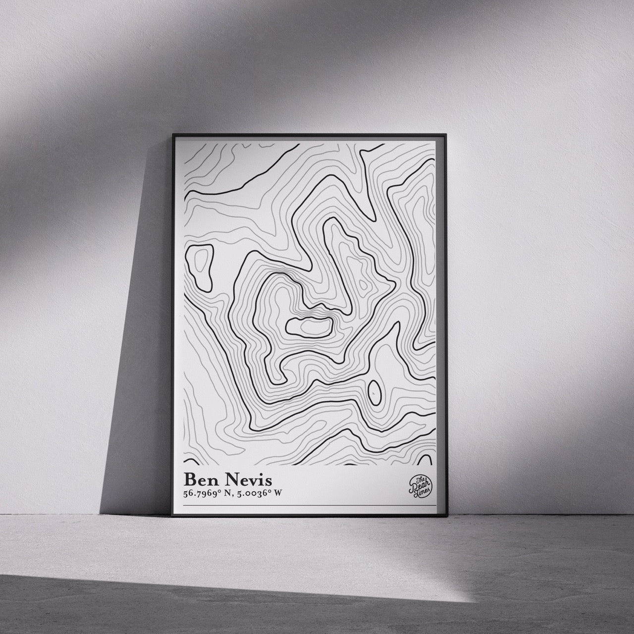 Ben Nevis Contour Map Print