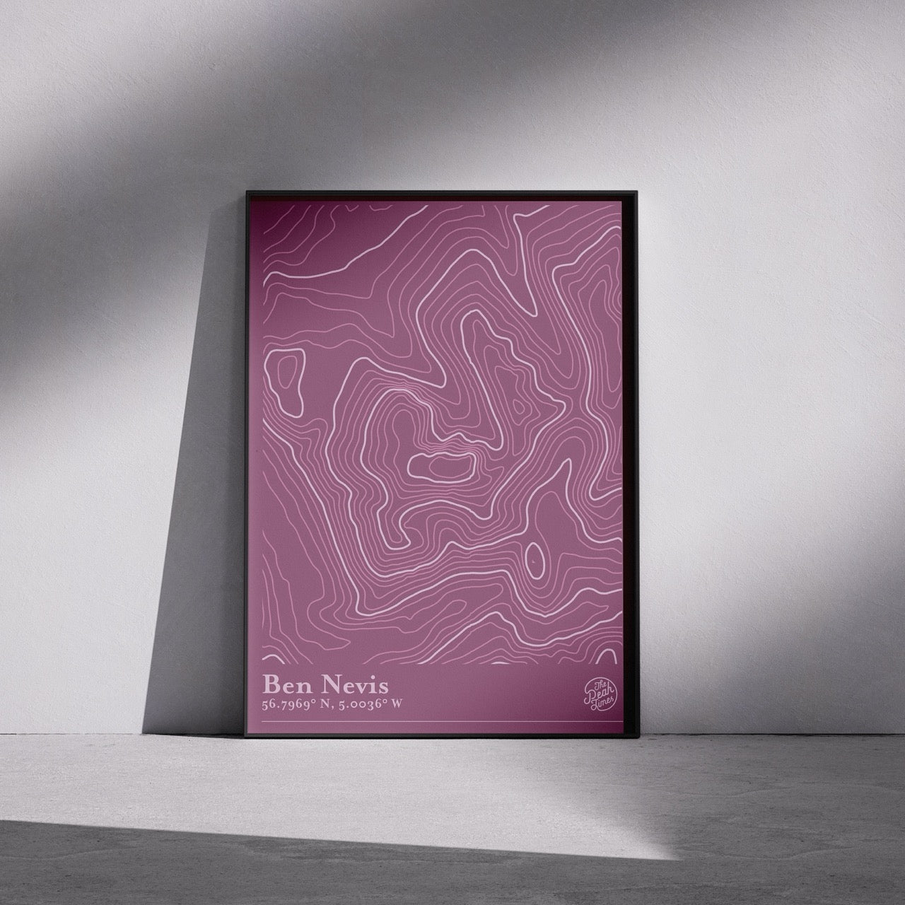 Ben Nevis Contour Map Print