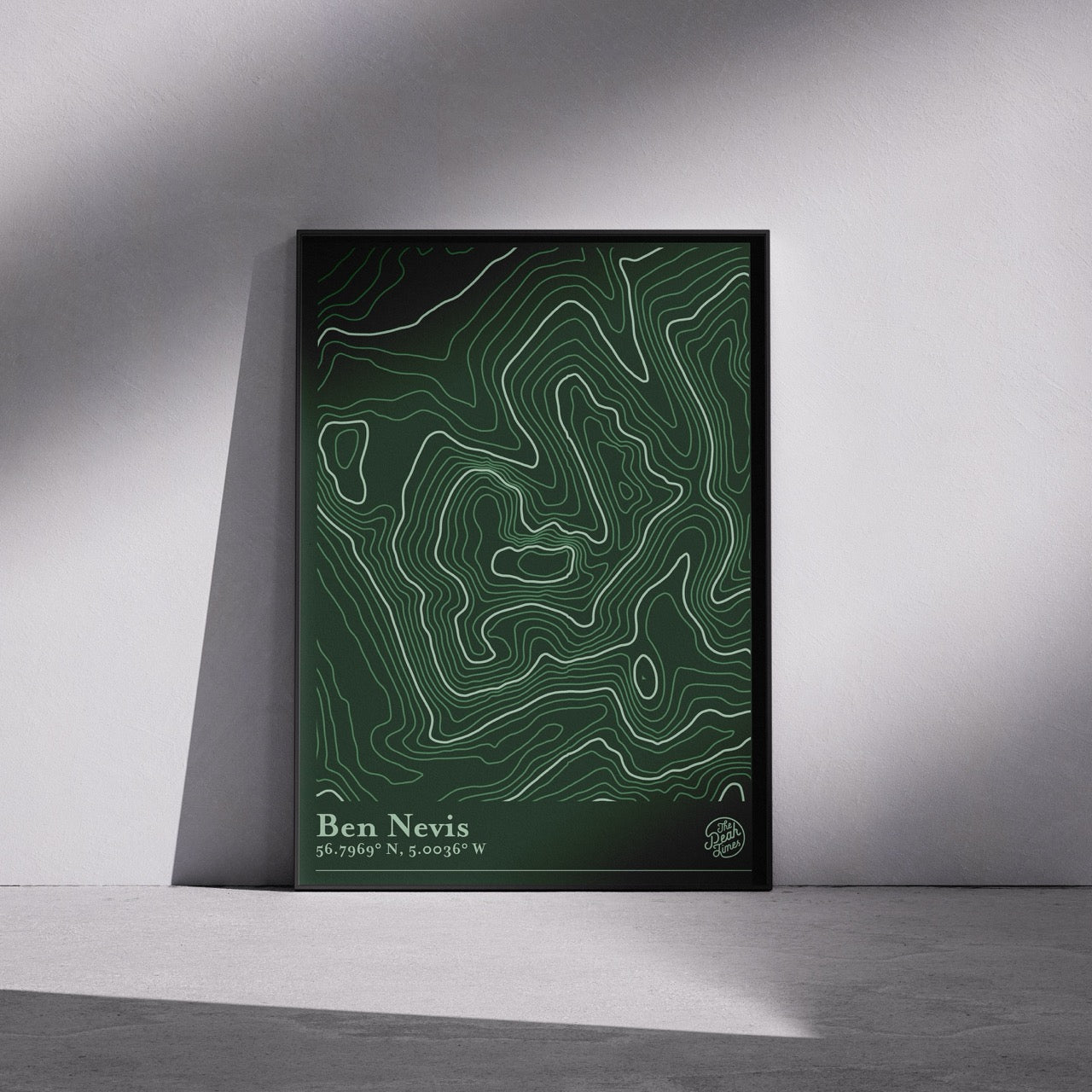 Ben Nevis Contour Map Print