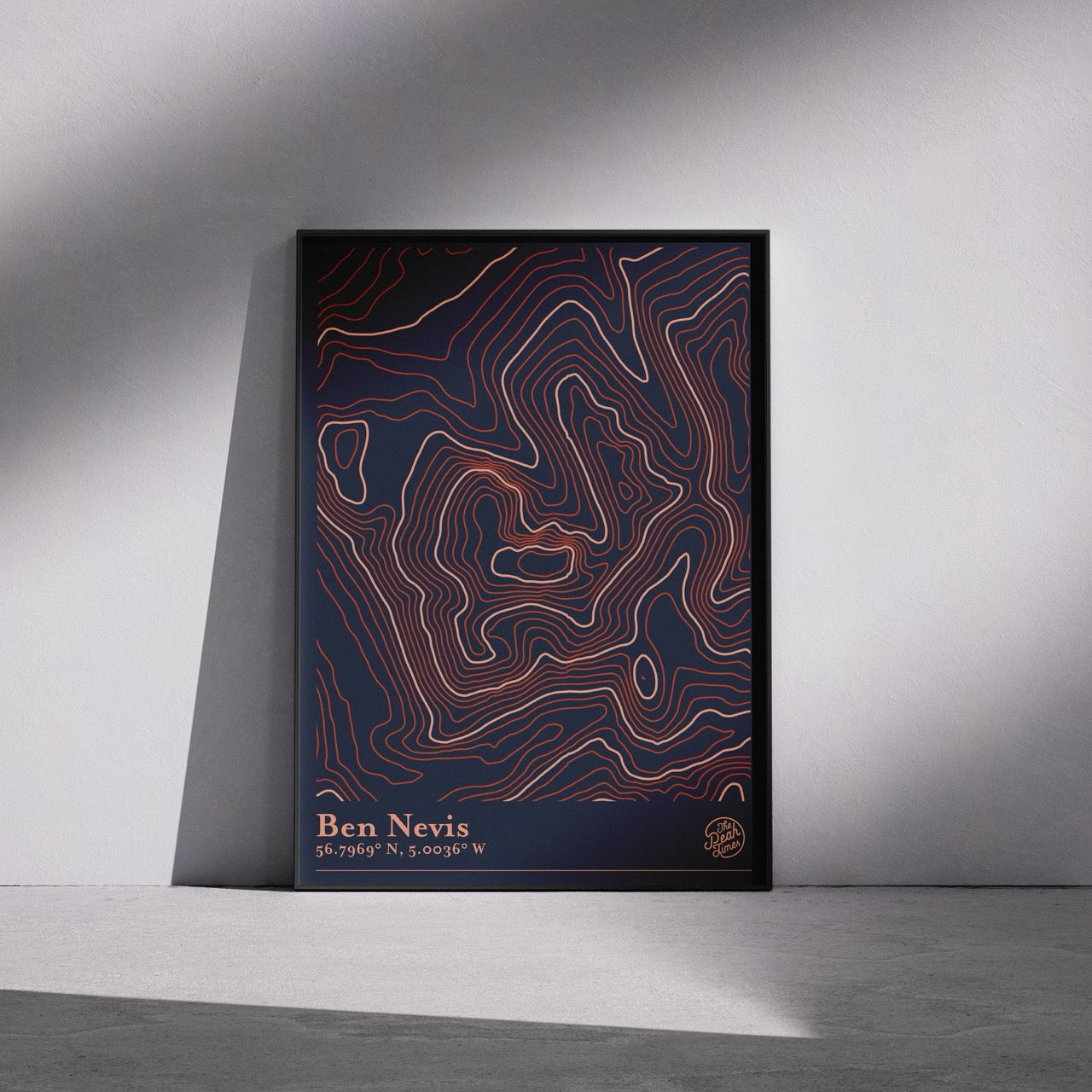 Ben Nevis Contour Map Print