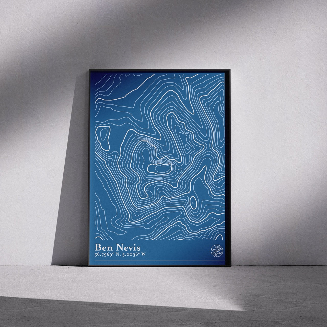 Ben Nevis Contour Map Print