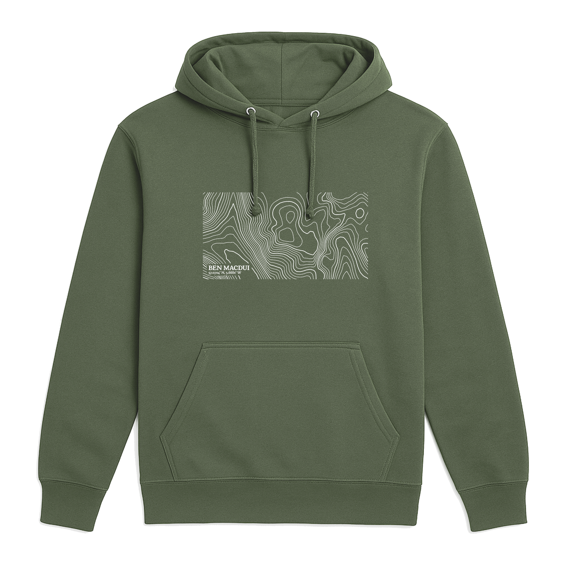 Ben Macdui Contour Map Hoodie