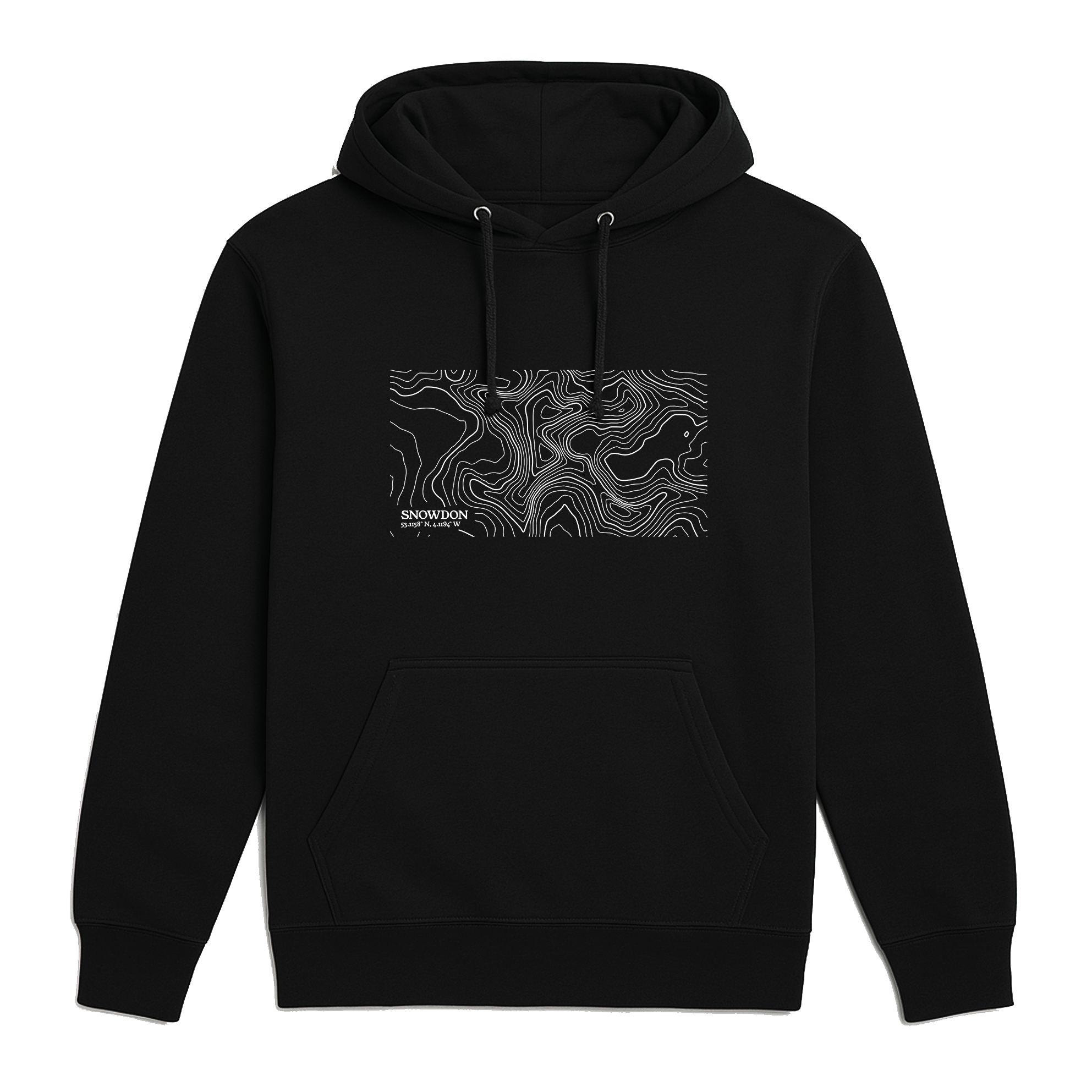 Snowdon Contour Map Hoodie