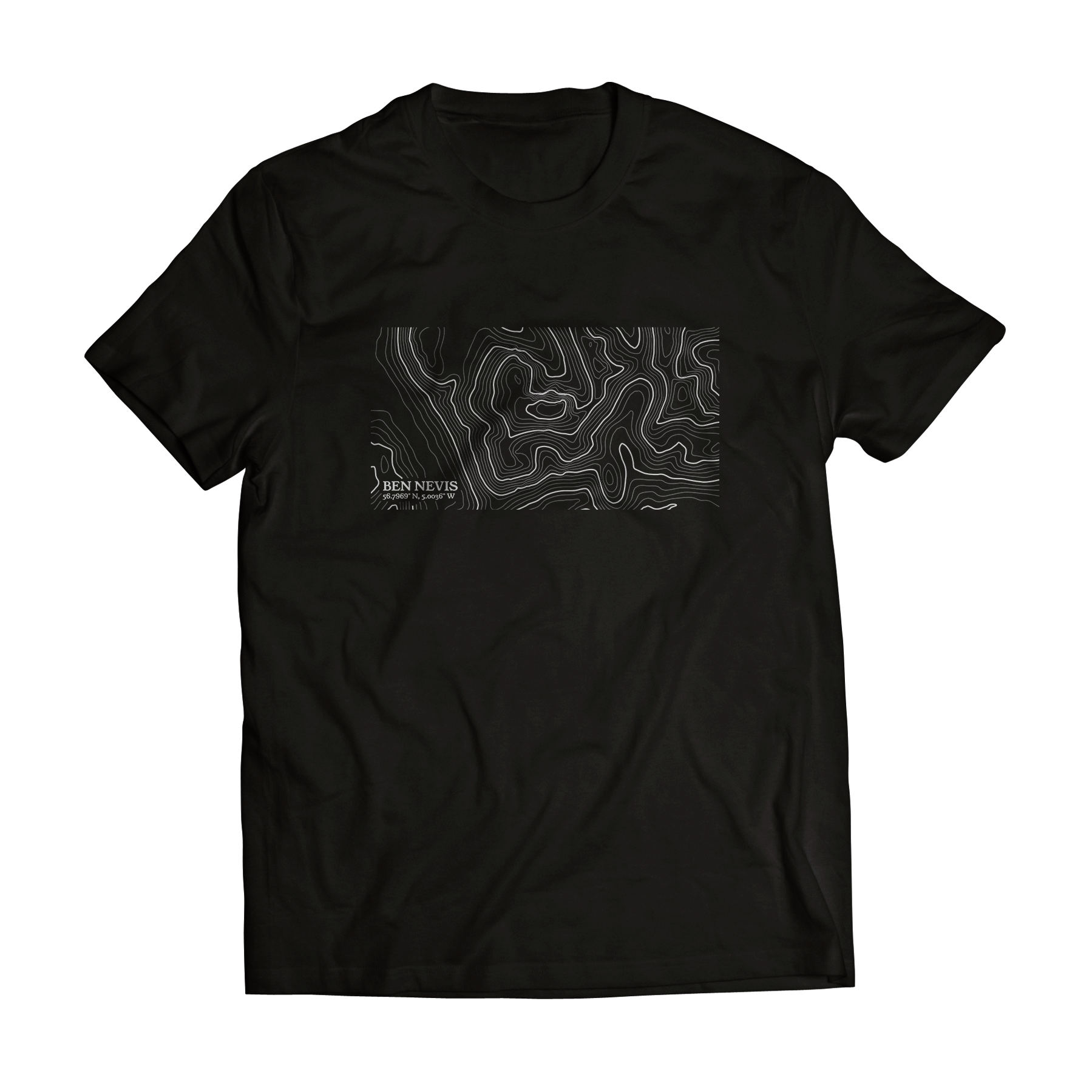 Ben Nevis Contour Map T-Shirt