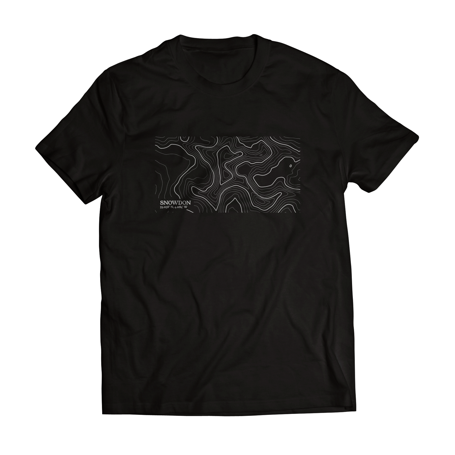 Snowdon Contour Map T-Shirt