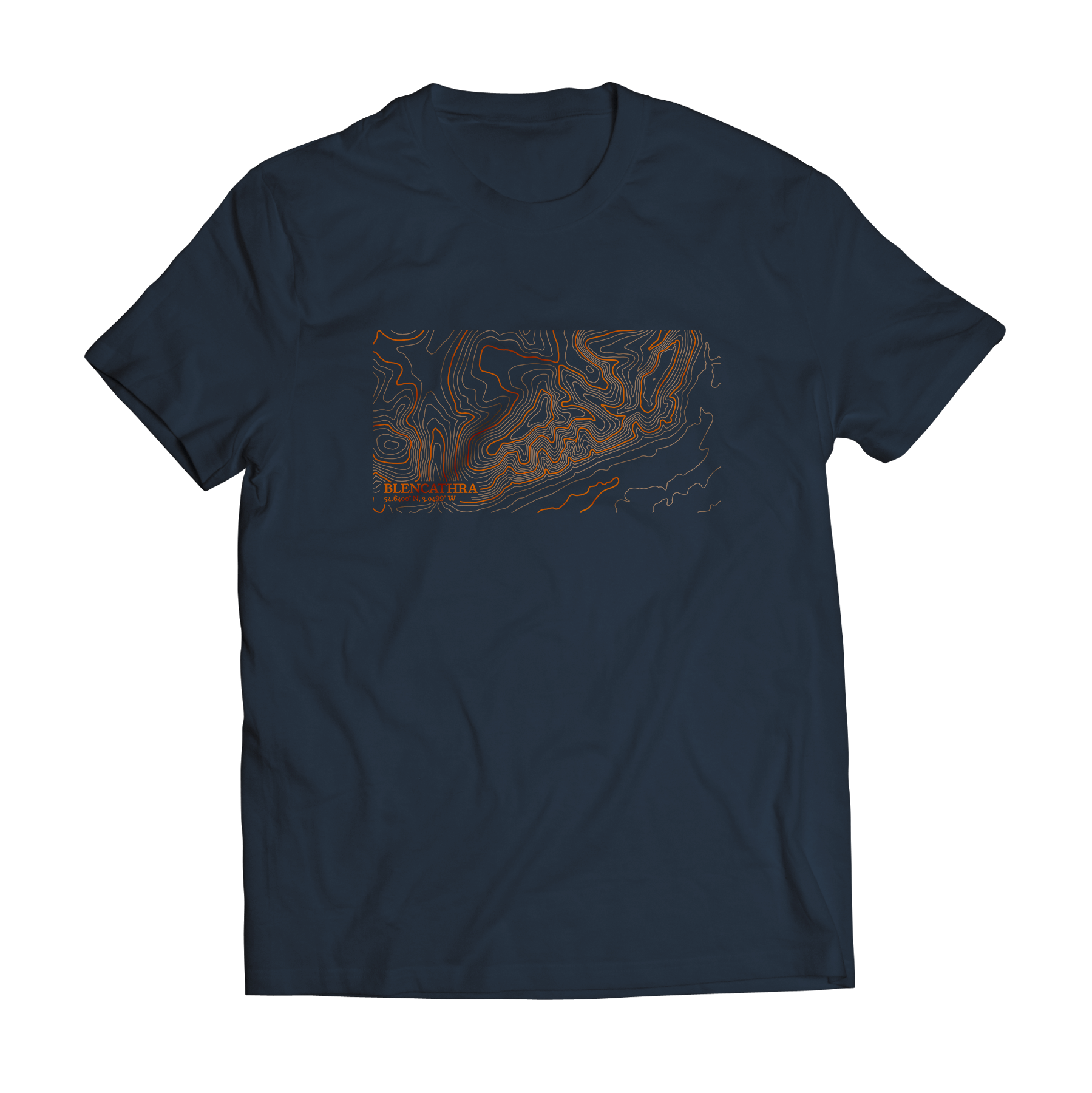 Blencathra Contour Map T-Shirt