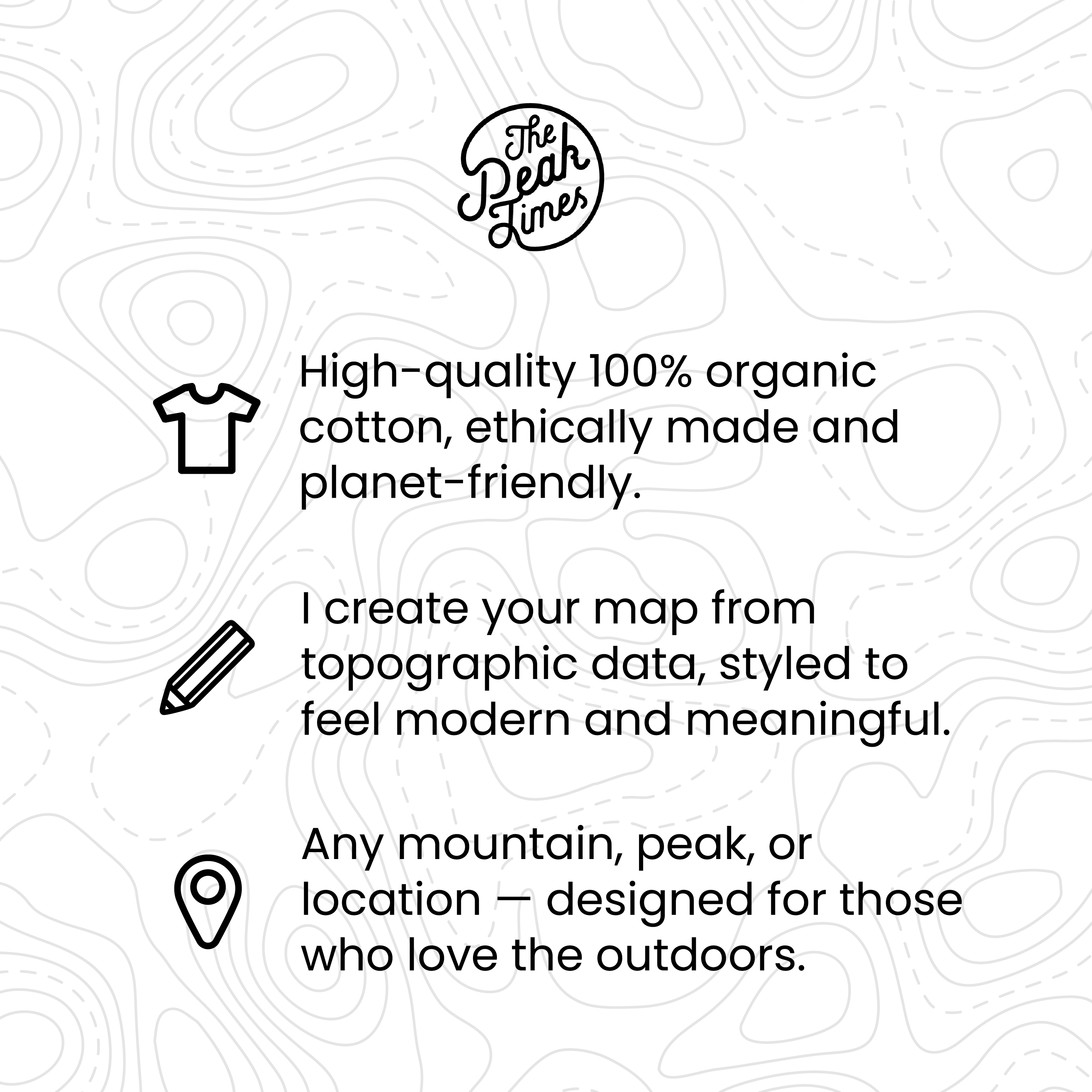 Custom Contour Map T-Shirt | Choose Any Location