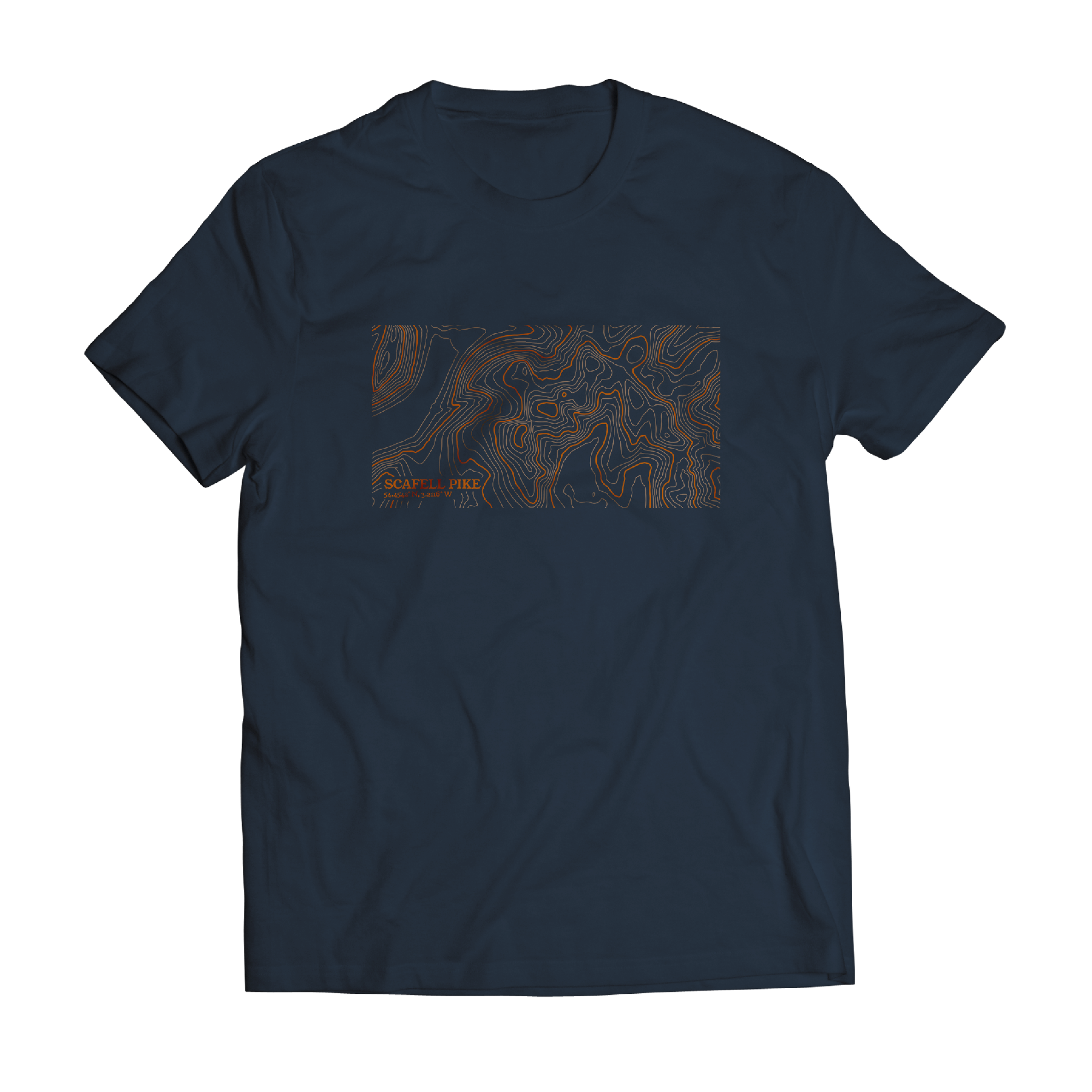 Custom Contour Map T-Shirt | Choose Any Location