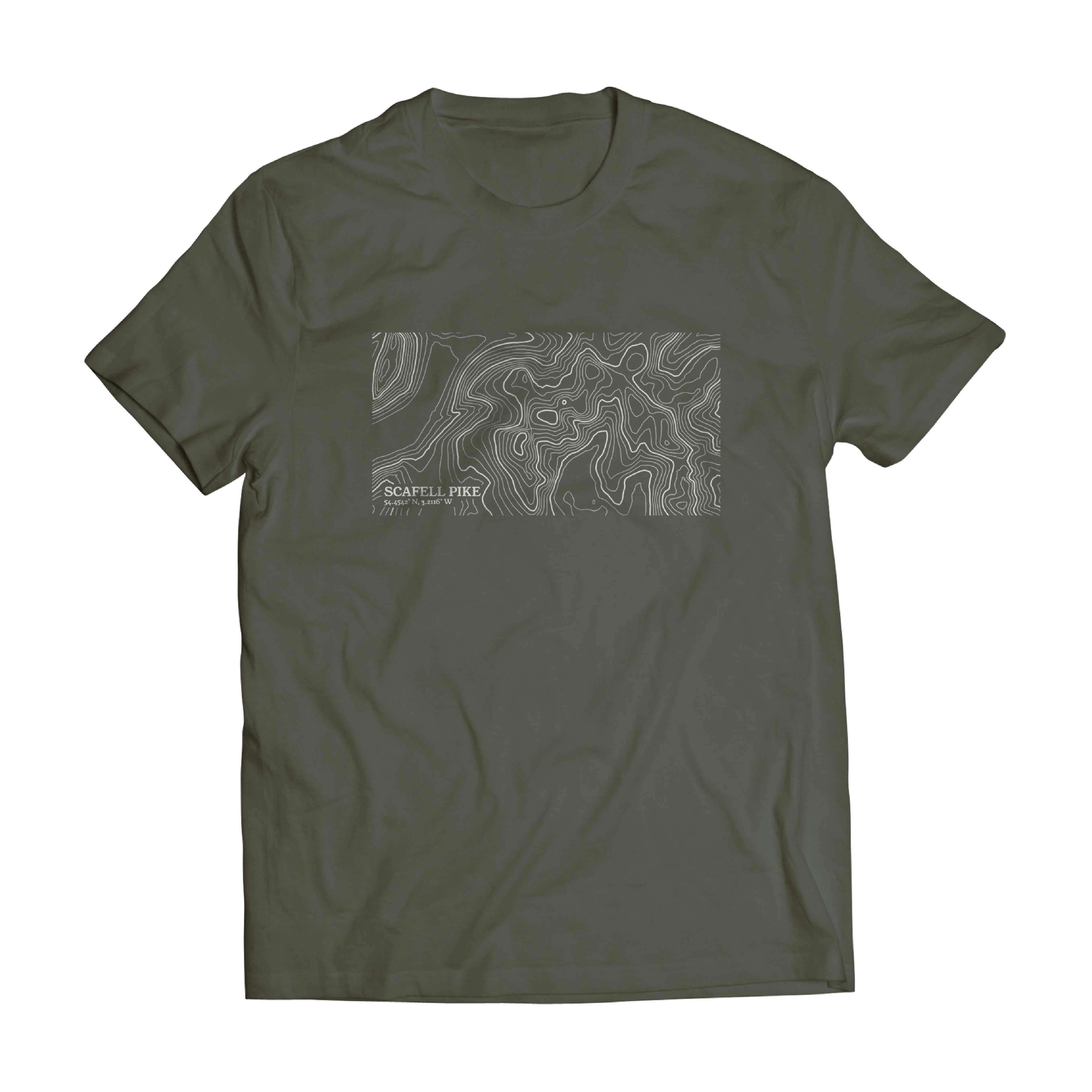 Custom Contour Map T-Shirt | Choose Any Location