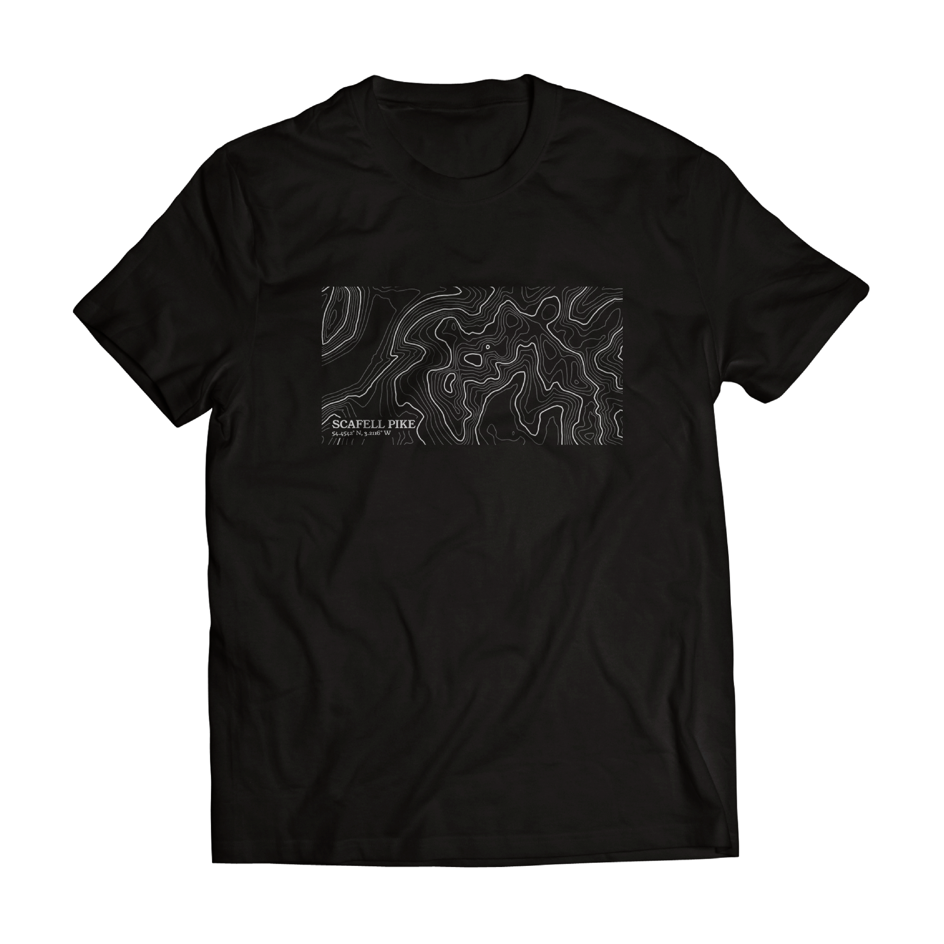 Custom Contour Map T-Shirt | Choose Any Location