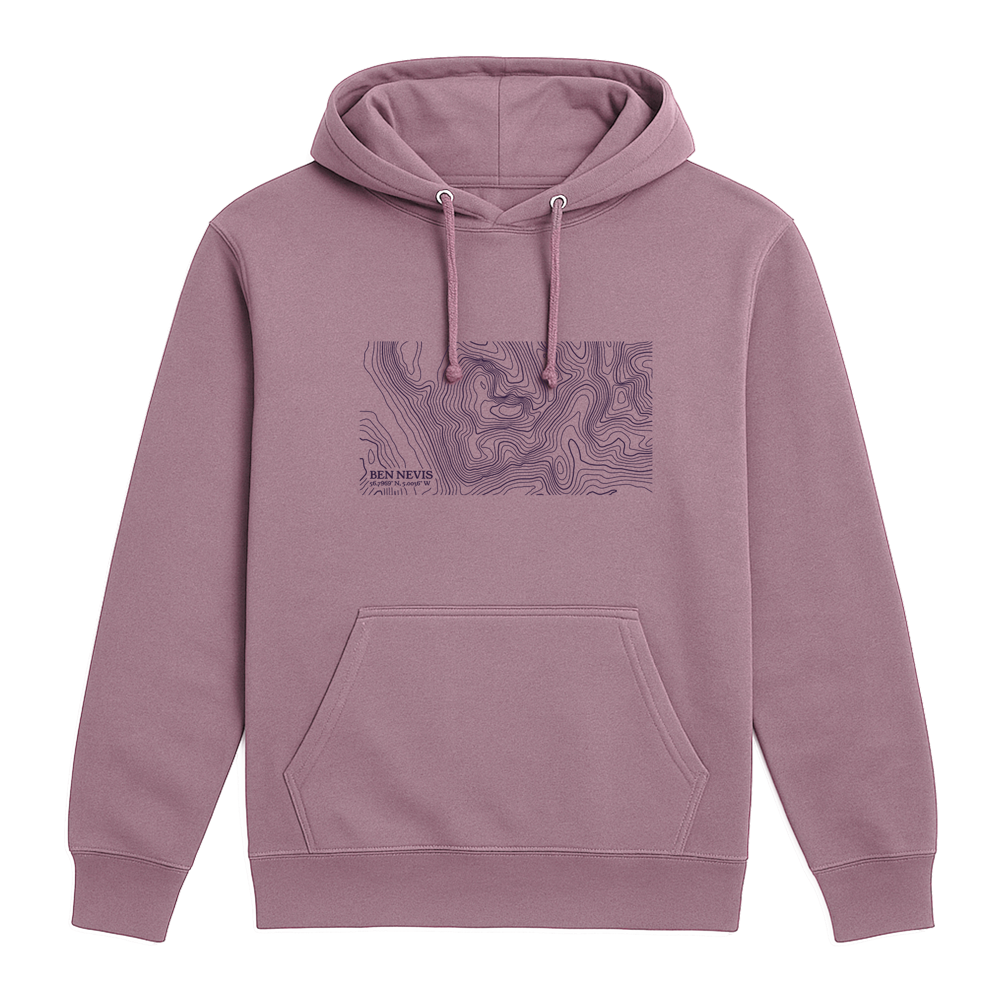 Ben Nevis Contour Map Hoodie