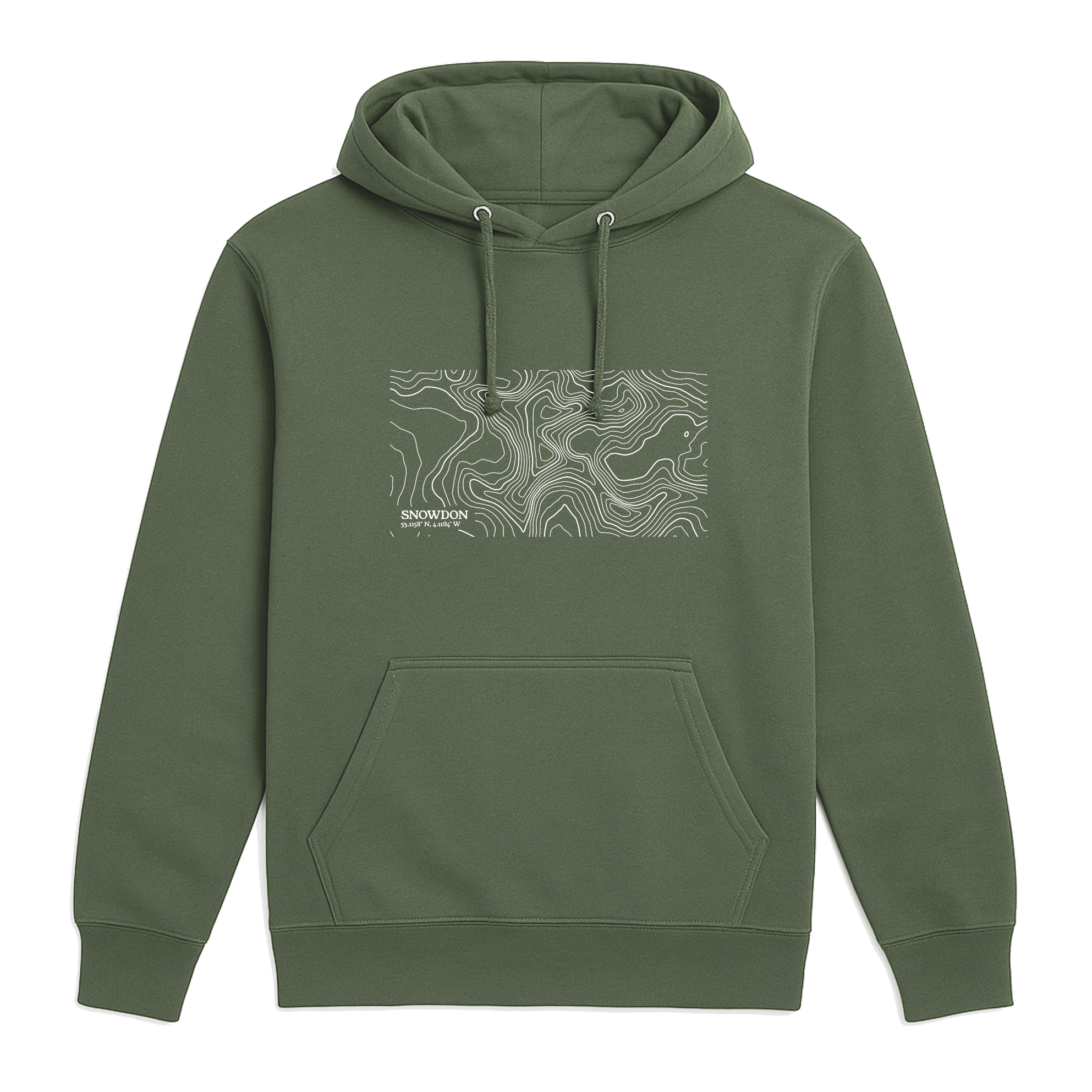 Snowdon Contour Map Hoodie