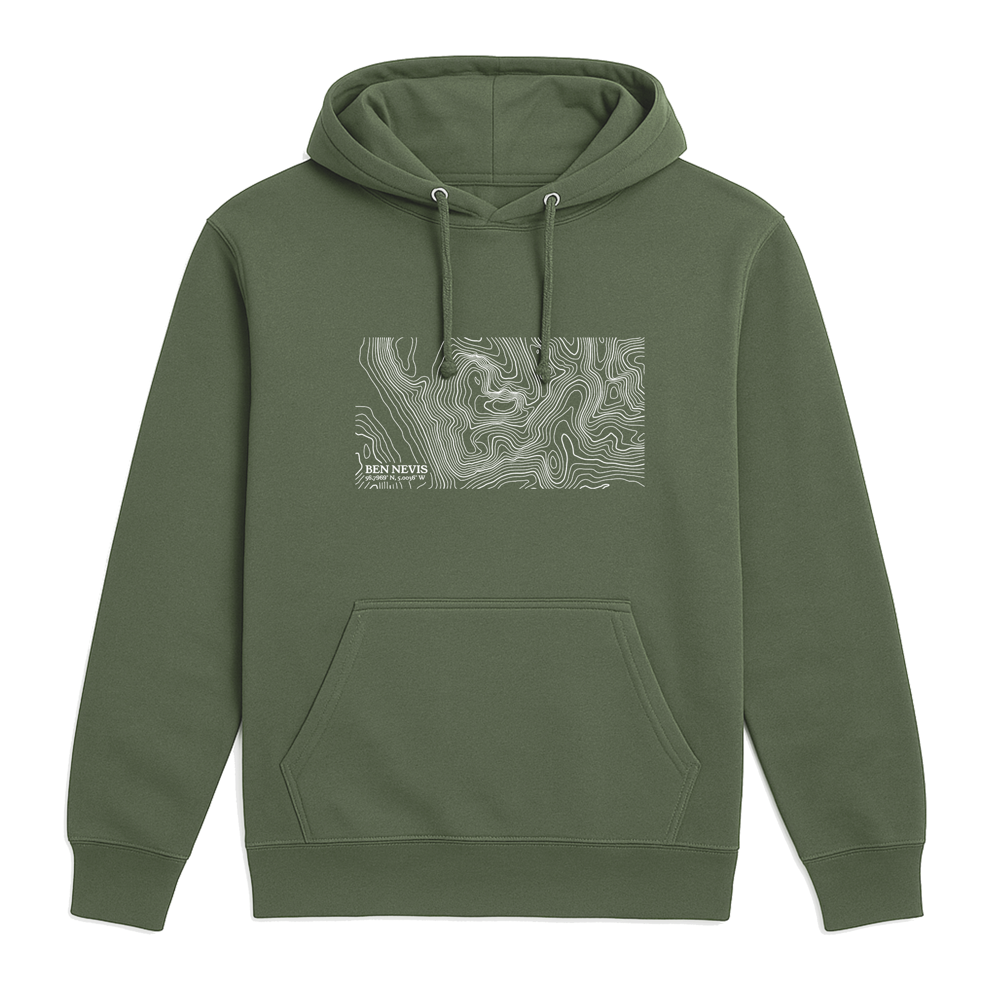 Ben Nevis Contour Map Hoodie