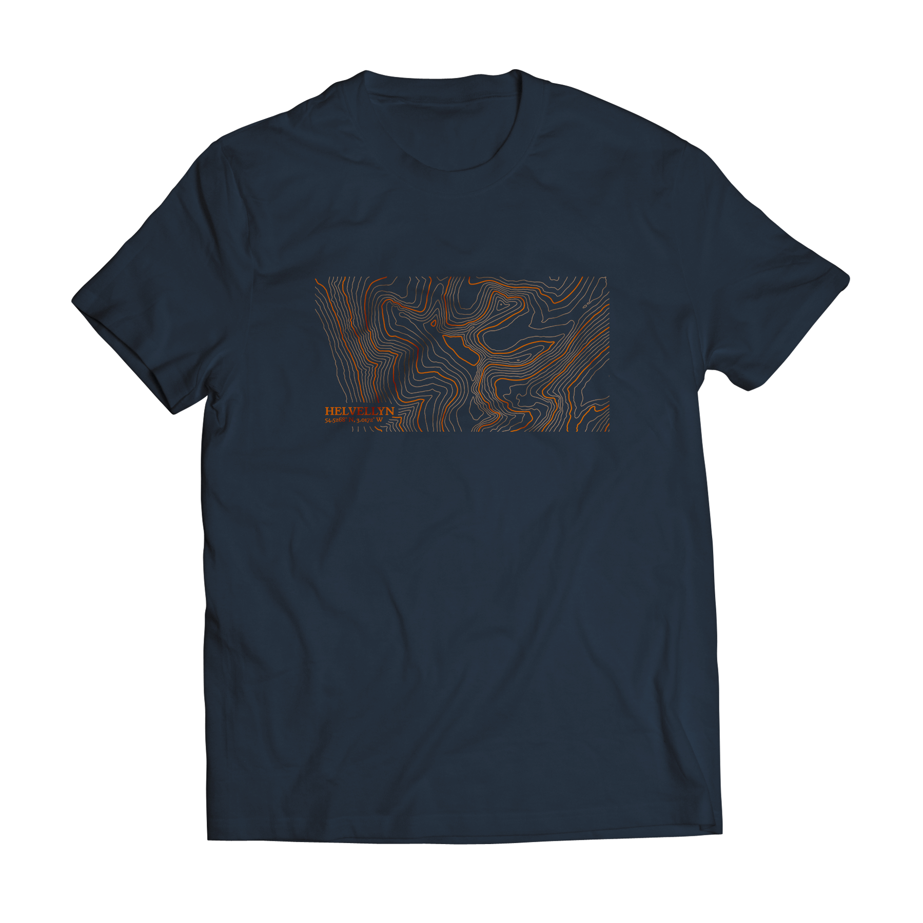 Helvellyn Contour Map T-Shirt