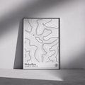 Helvellyn Contour Map Print