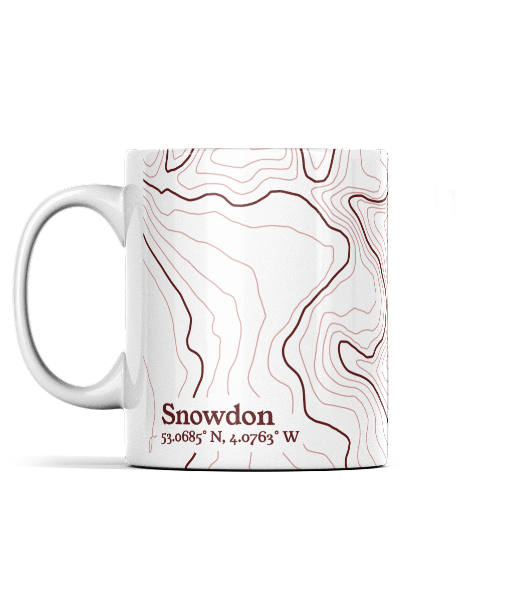 Snowdon Contour Map 11oz Mug