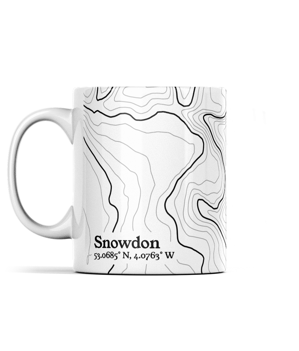 Snowdon Contour Map 11oz Mug