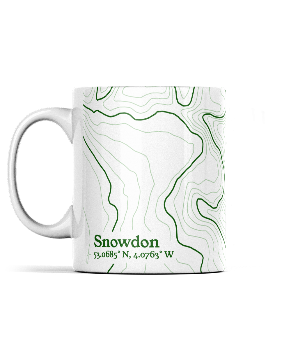 Snowdon Contour Map 11oz Mug