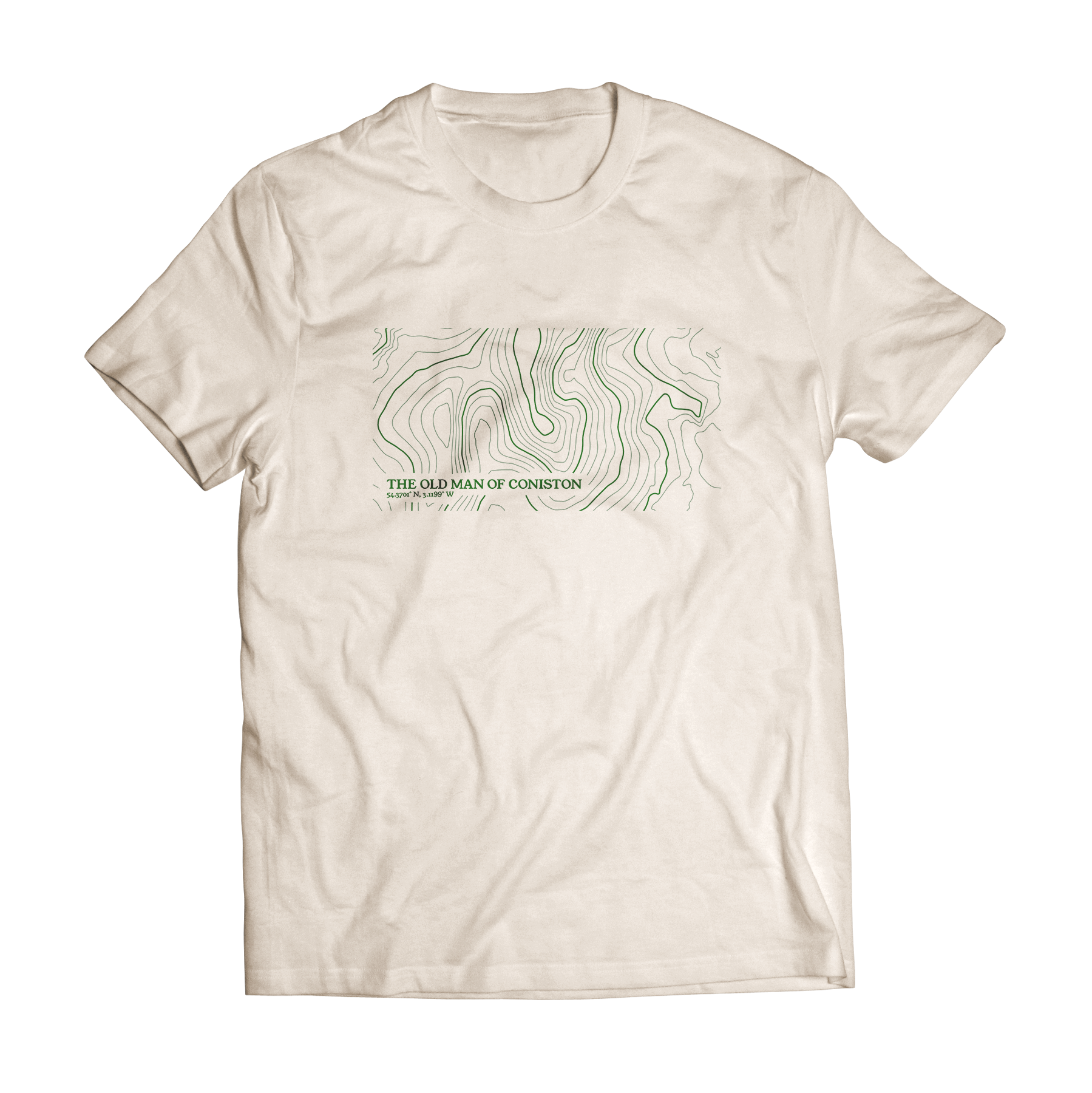 The Old Man of Coniston Contour Map T-Shirt