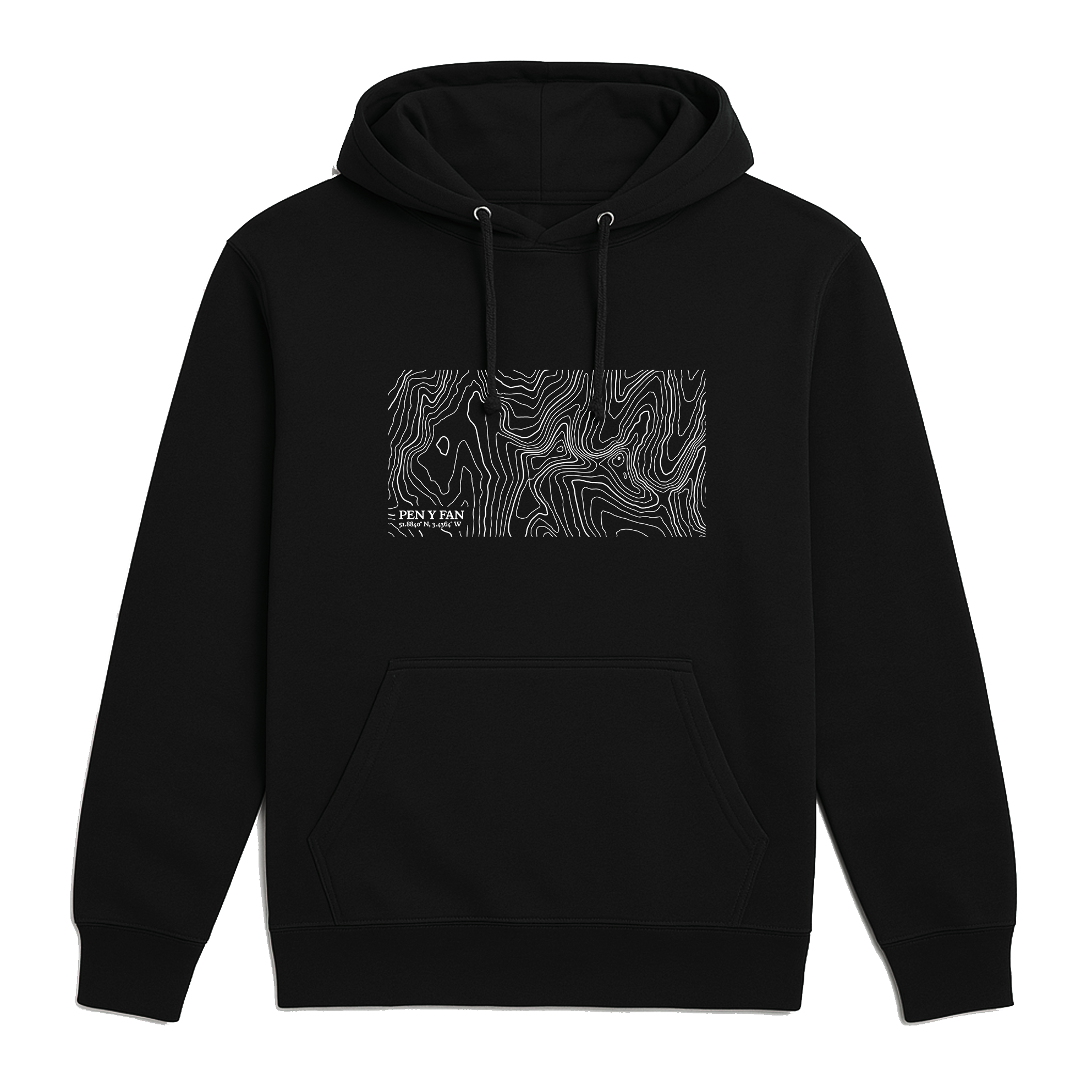 Pen Y Fan Contour Map Hoodie