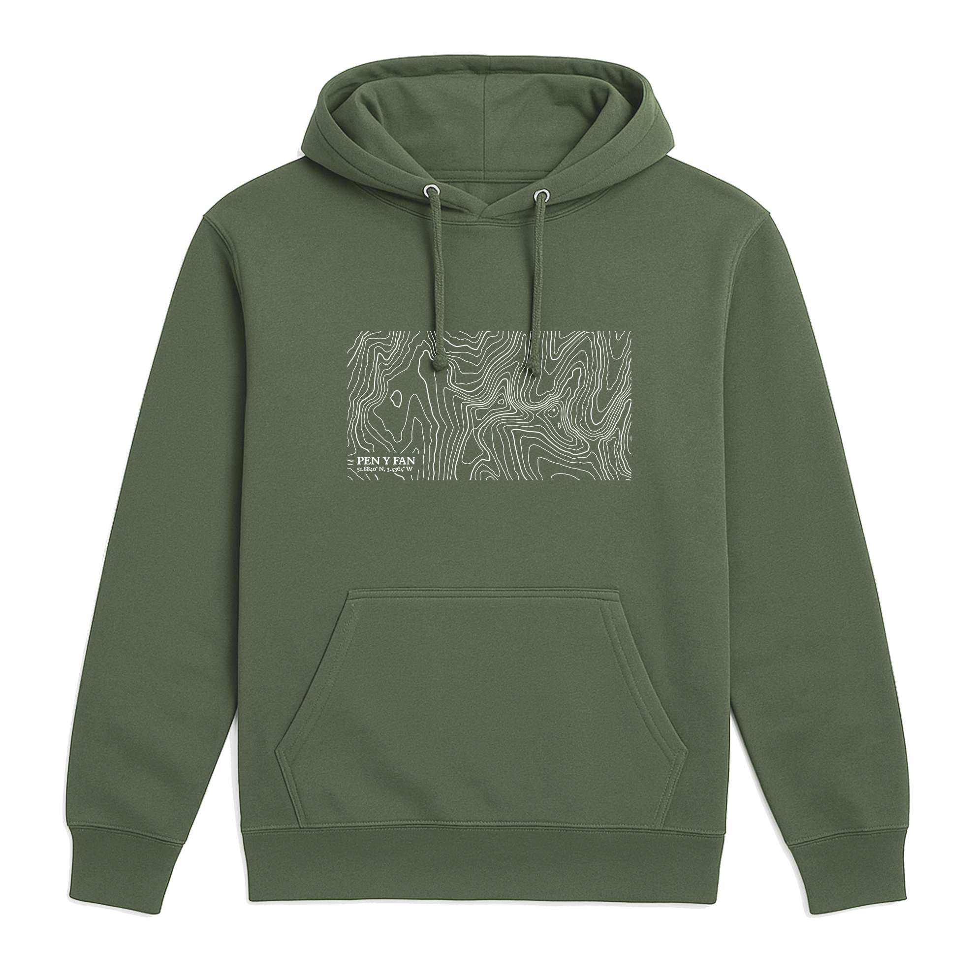 Pen Y Fan Contour Map Hoodie