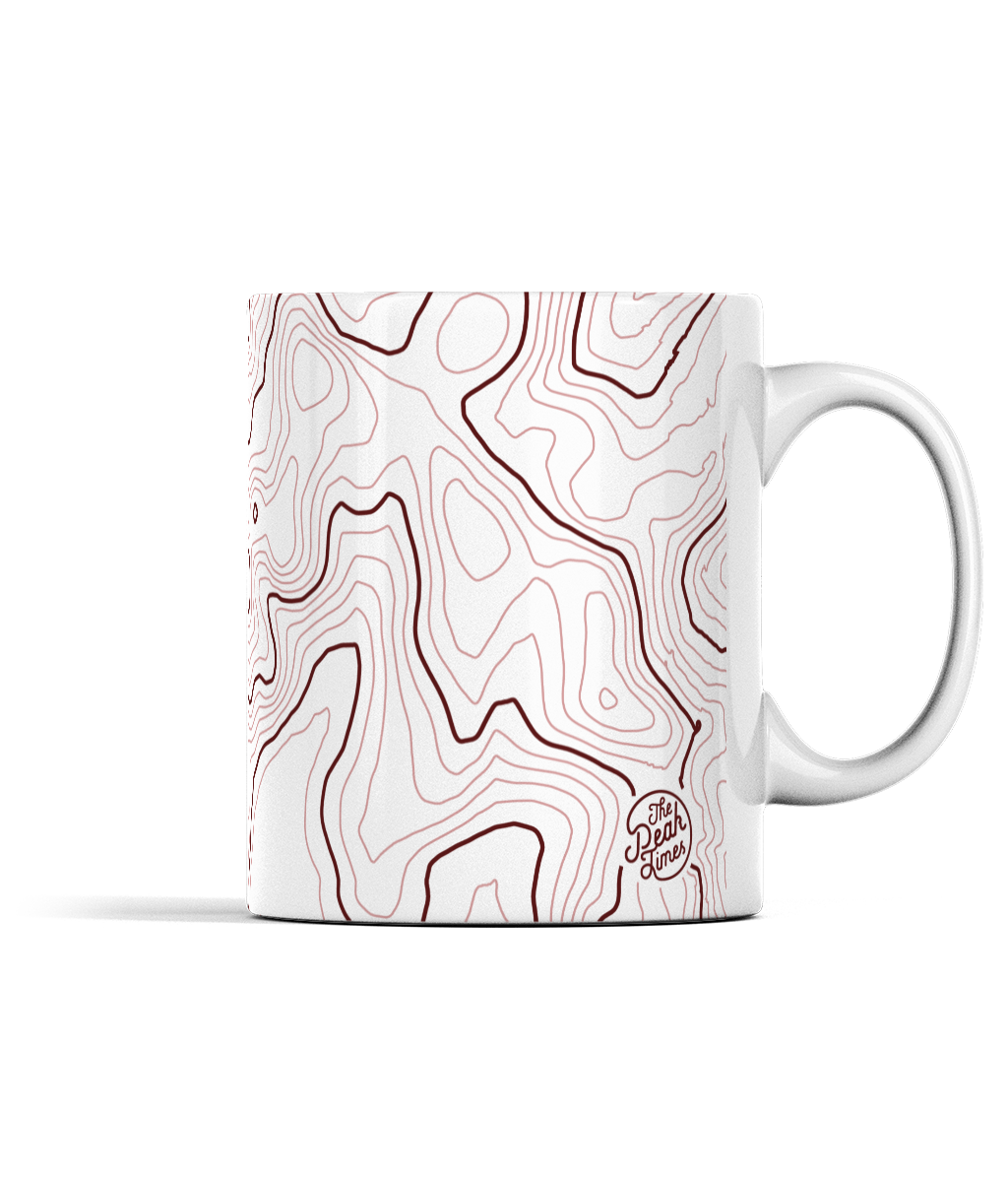 Scafell Pike Contour Map 11oz Mug