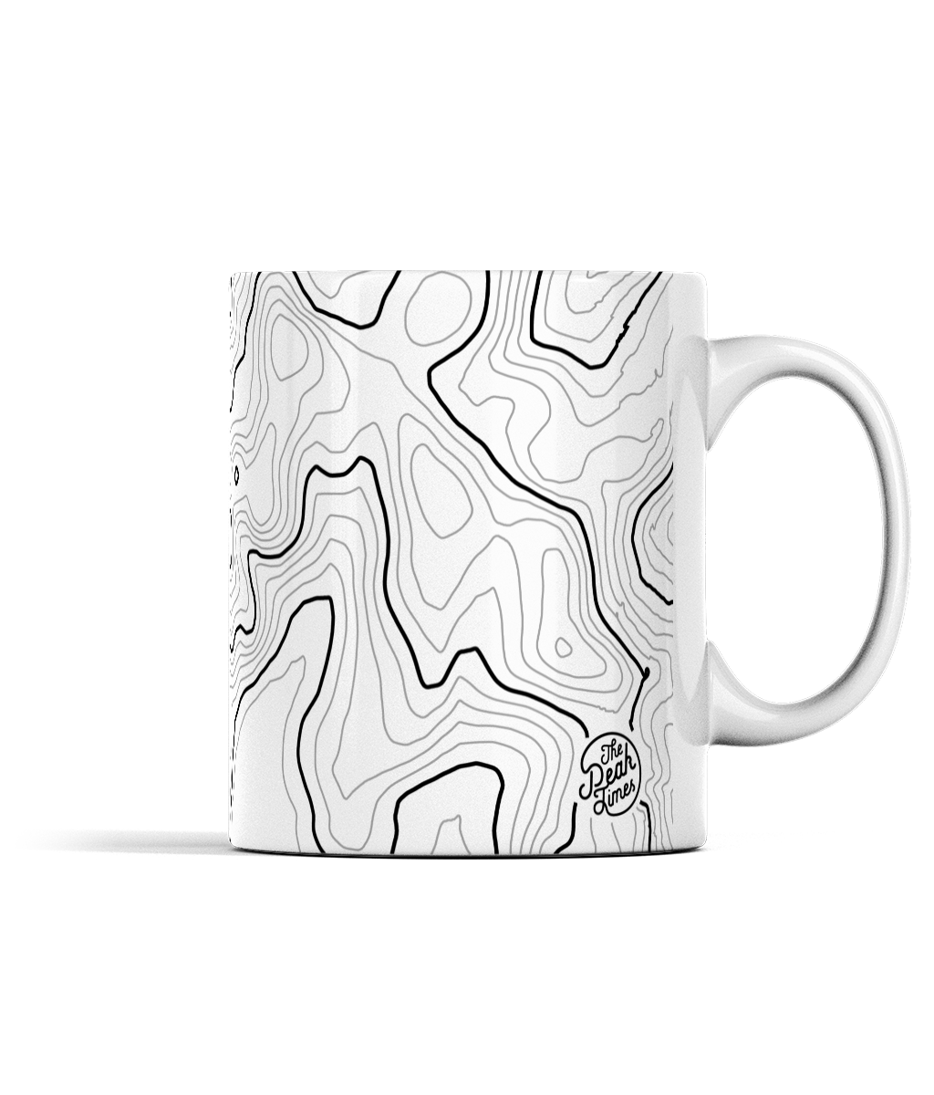 Scafell Pike Contour Map 11oz Mug
