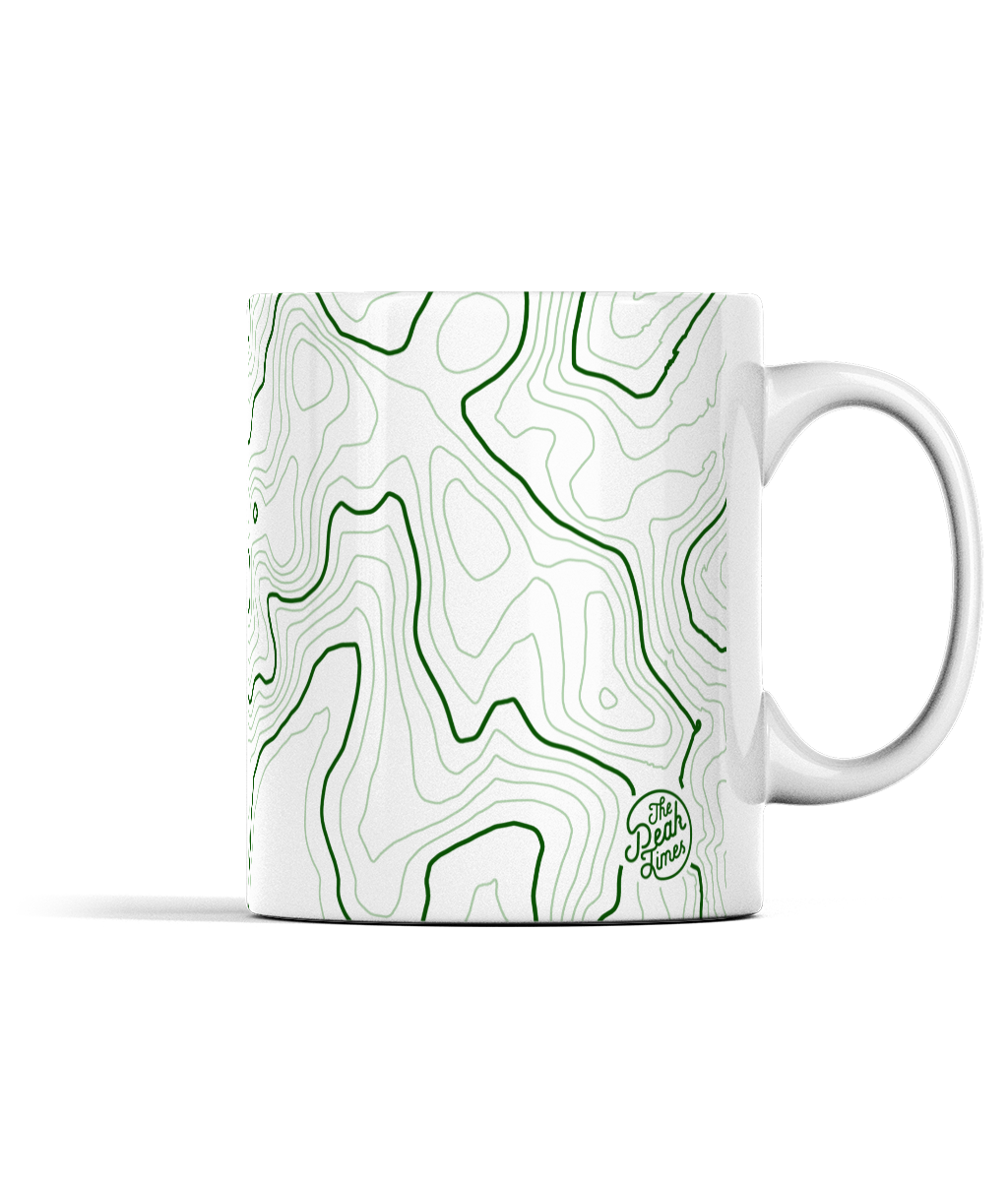 Scafell Pike Contour Map 11oz Mug