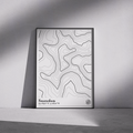 Snowdon Contour Map Print