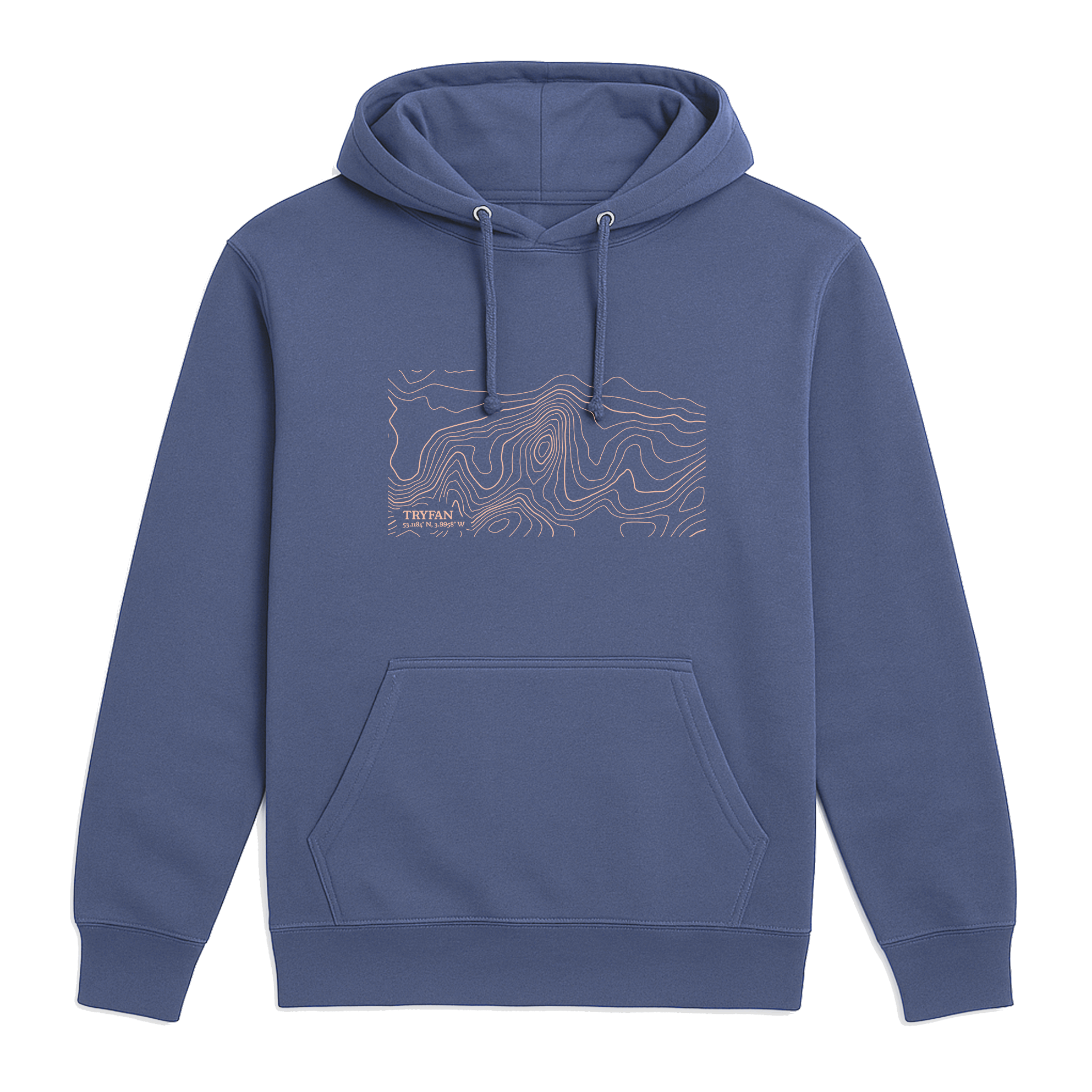Tryfan Contour Map Hoodie