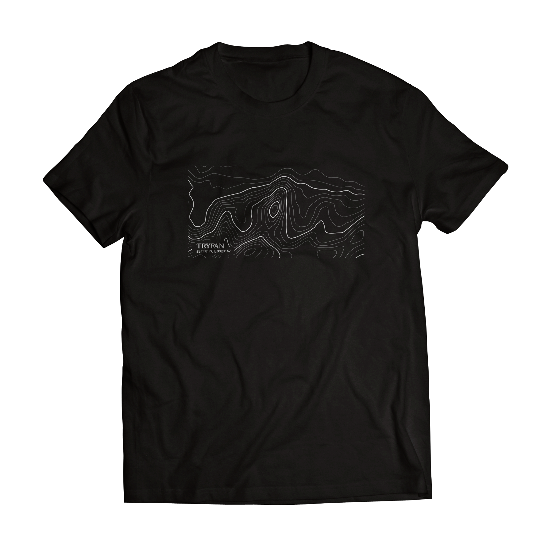 Tryfan Contour Map T-Shirt