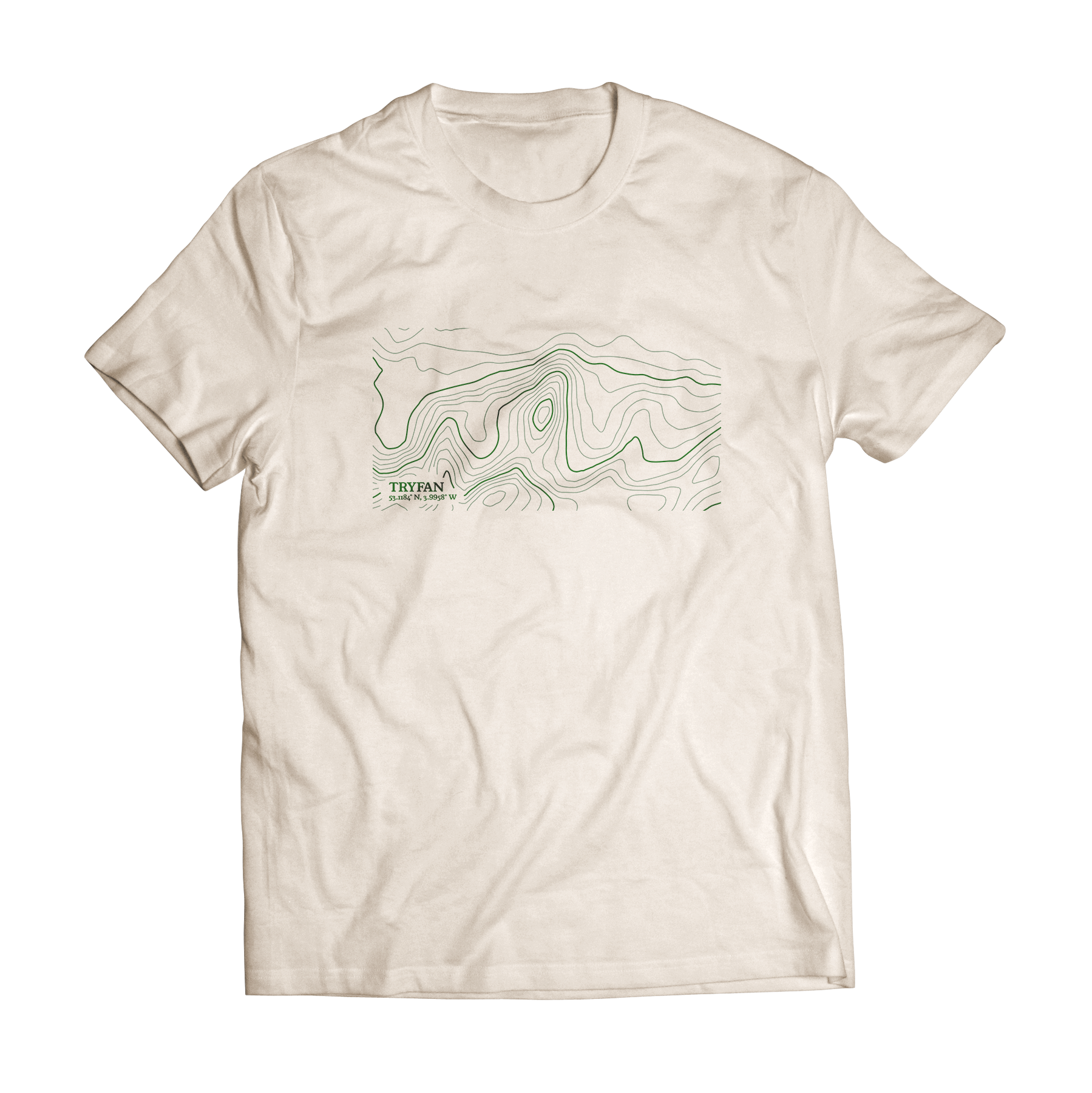 Tryfan Contour Map T-Shirt