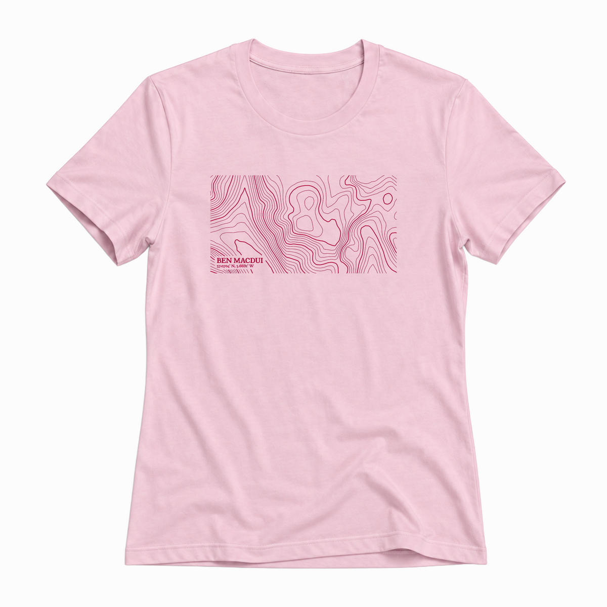Custom Contour Map T-Shirt | Choose Any Location