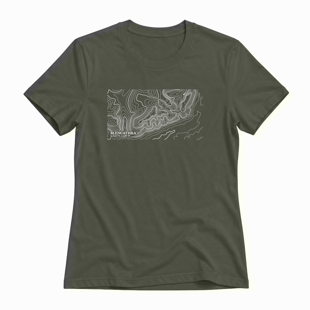 Custom Contour Map T-Shirt | Choose Any Location