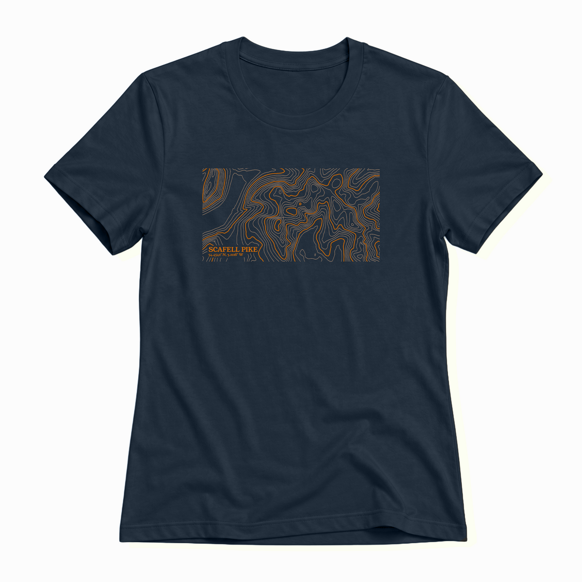 Custom Contour Map T-Shirt | Choose Any Location